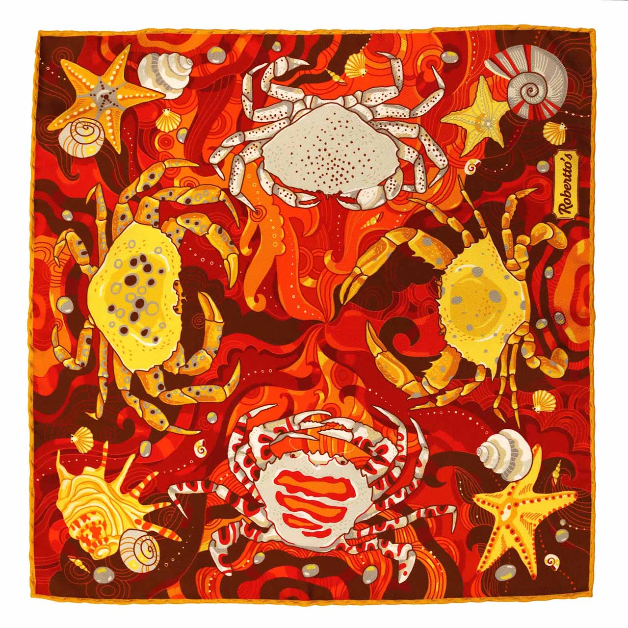 After The Tide Honey Yellow Pocket Square