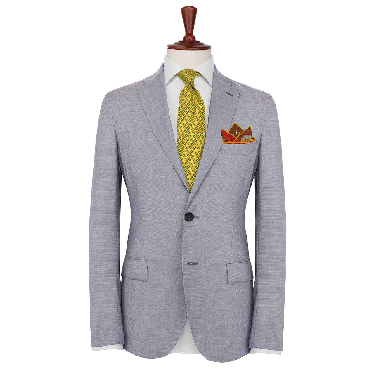 After The Tide Honey Yellow Pocket Square