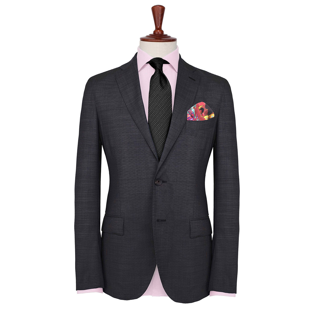 After The Tide Purple Pocket Square