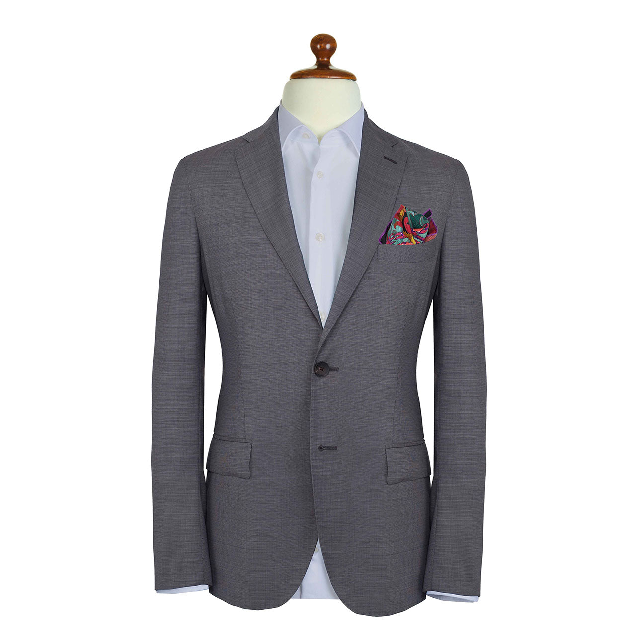 After The Tide Purple Pocket Square