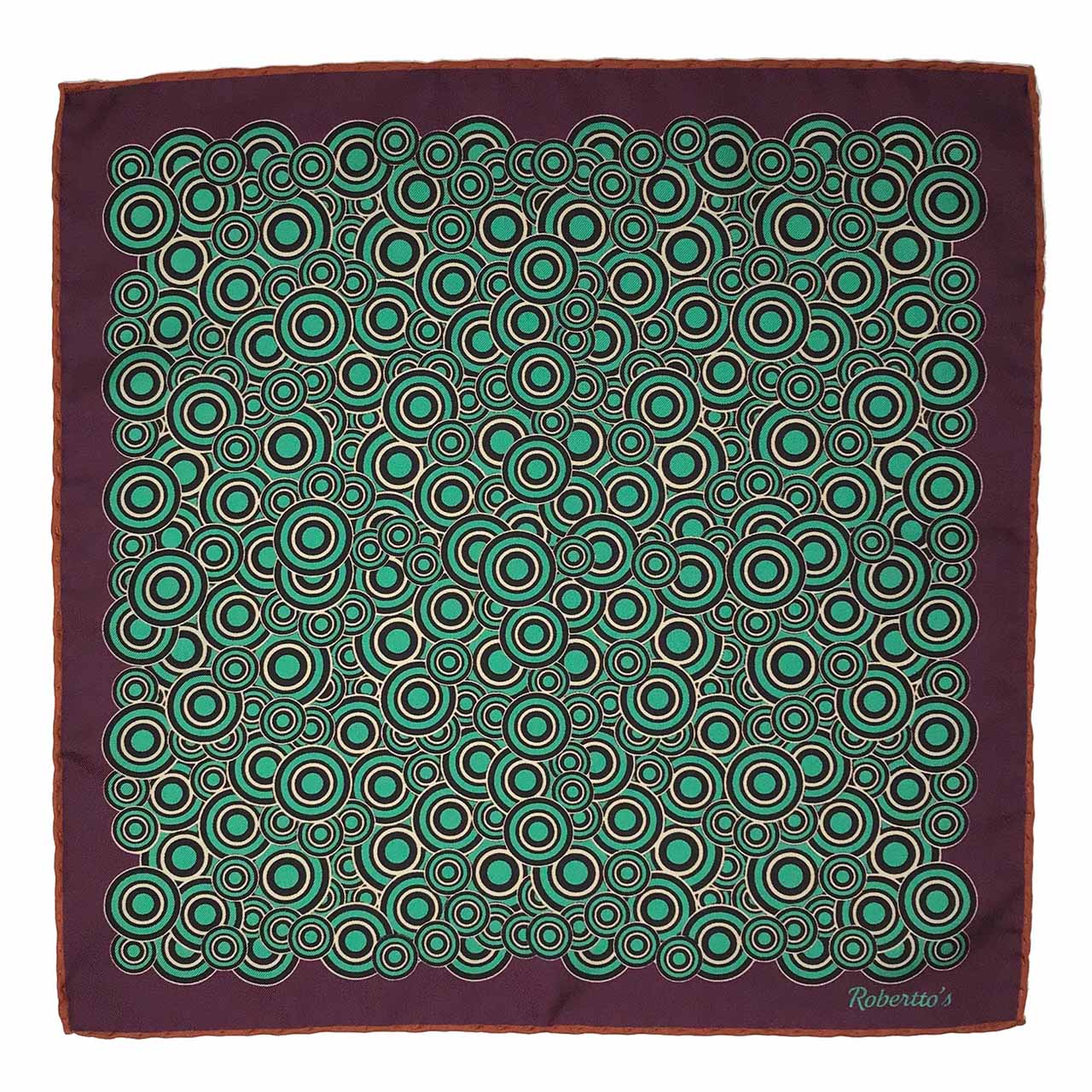 Quadrophenia Eggplant Purple Pocket Square