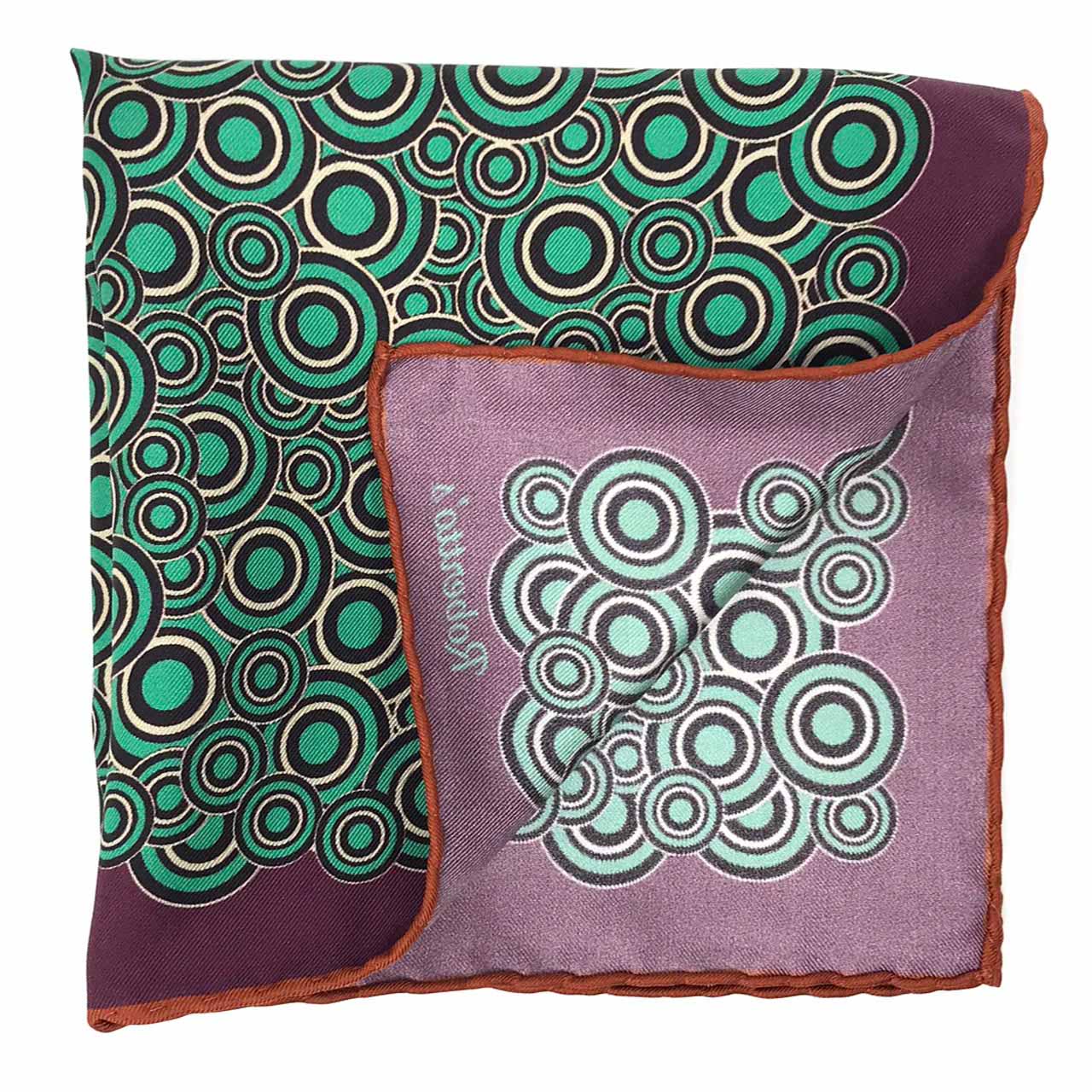 Quadrophenia Eggplant Purple Pocket Square