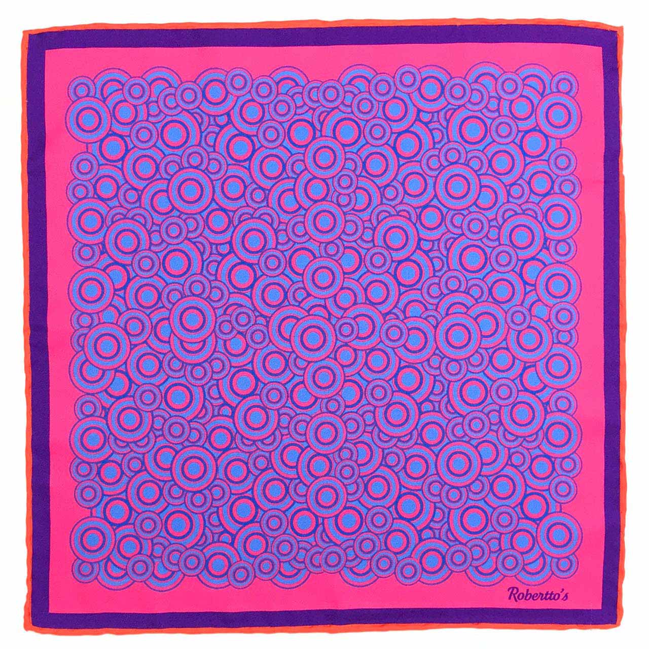 Quadrophenia Fuchsia Pocket Square