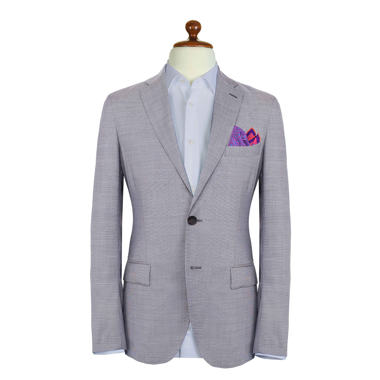 Quadrophenia Fuchsia Pocket Square