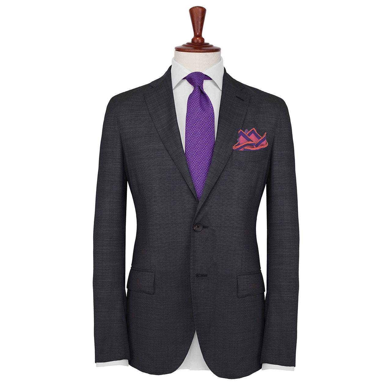 Quadrophenia Fuchsia Pocket Square