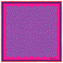 Quadrophenia Fuchsia Pocket Square