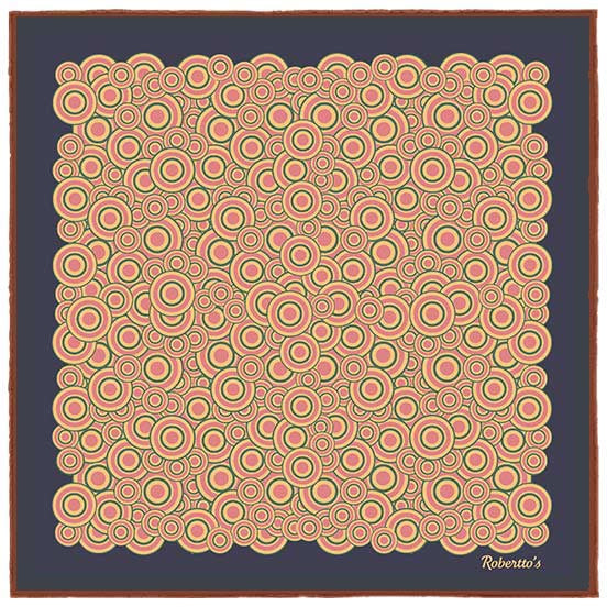 Quadrophenia Navy Blue Pocket Square