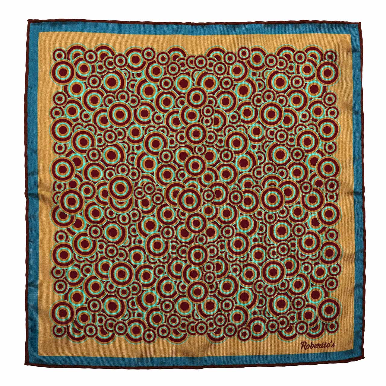 Quadrophenia Dark Cream Pocket Square