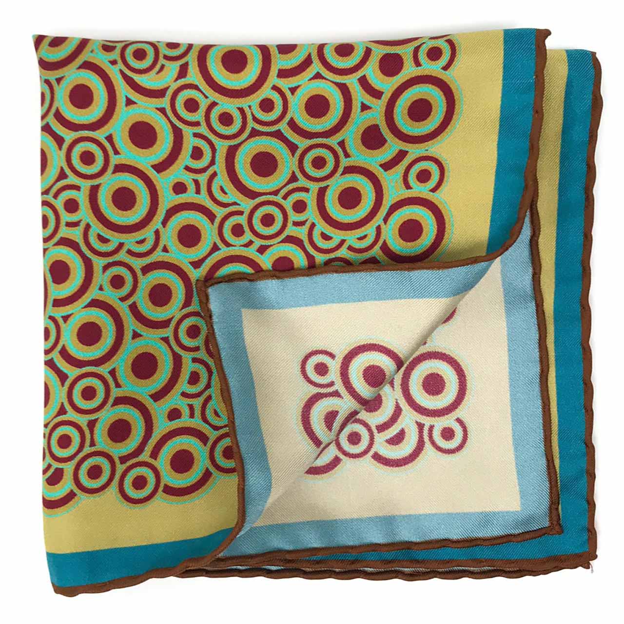 Quadrophenia Dark Cream Pocket Square