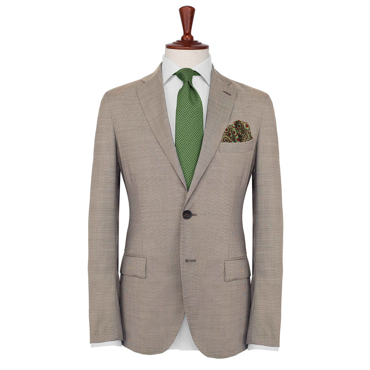 Quadrophenia Dark Cream Pocket Square