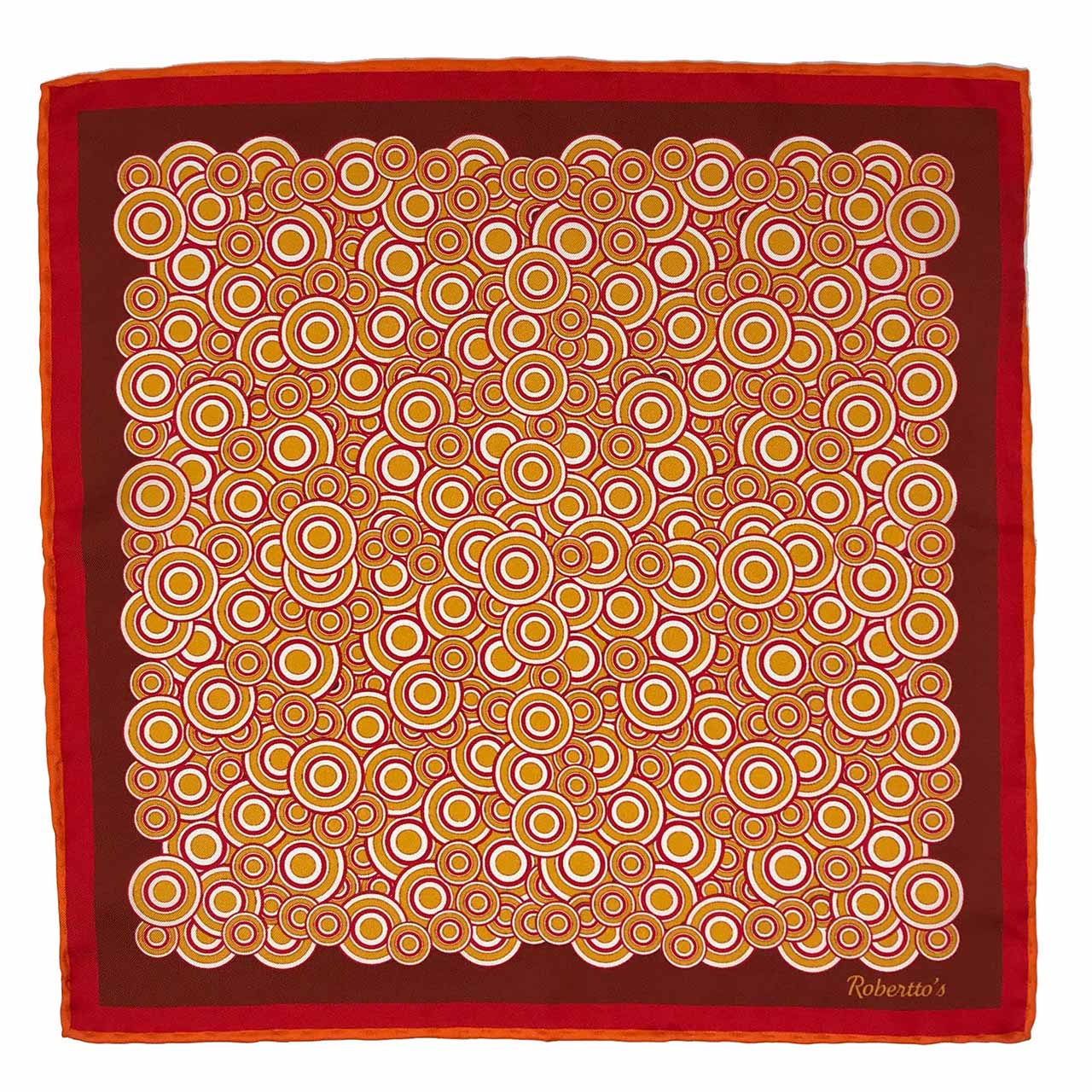Quadrophenia Maroon Pocket Square