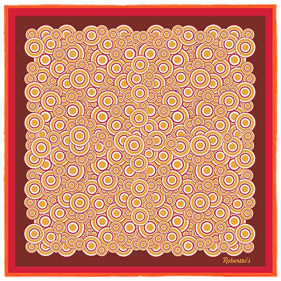 Quadrophenia Maroon Pocket Square