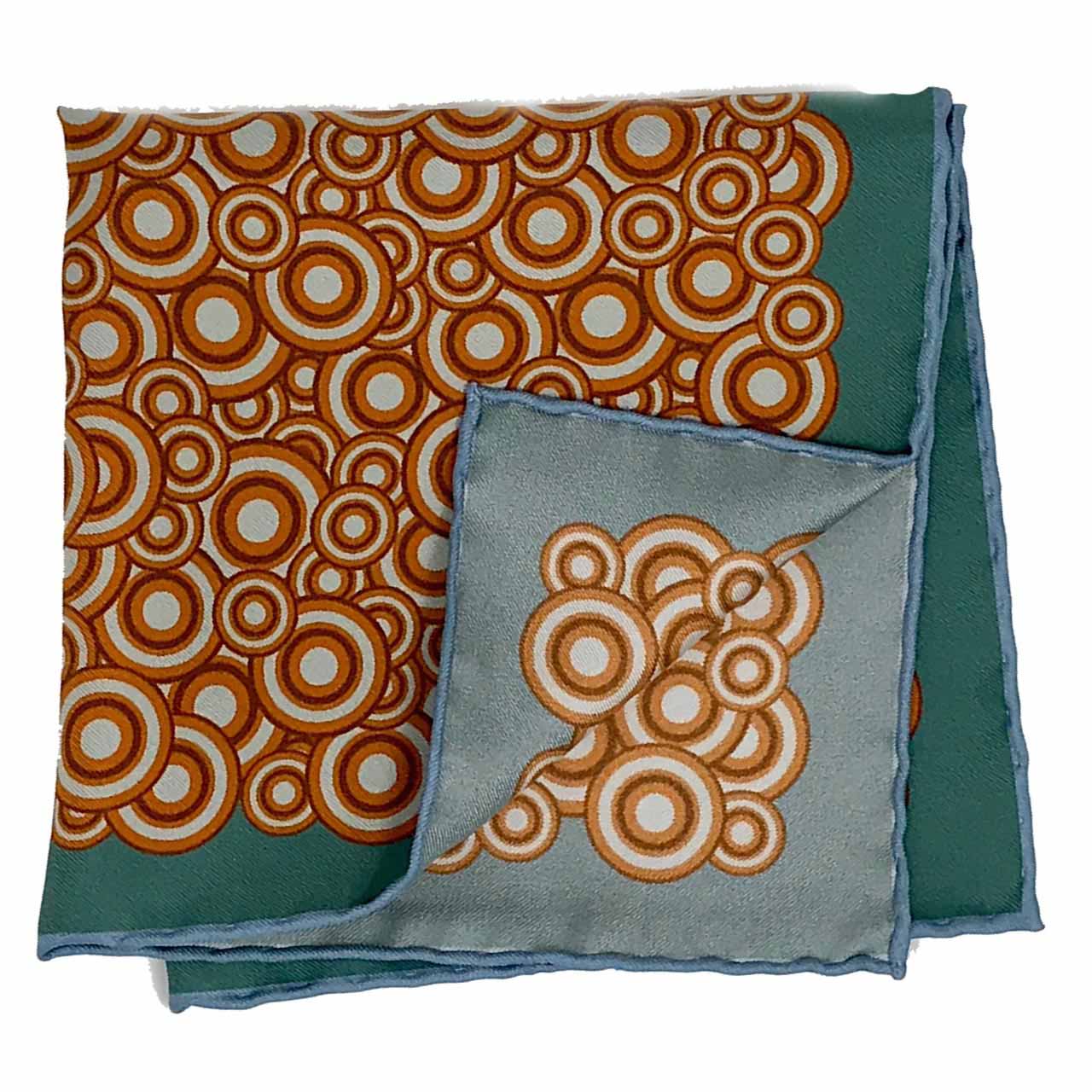 Quadrophenia Teal Pocket Square