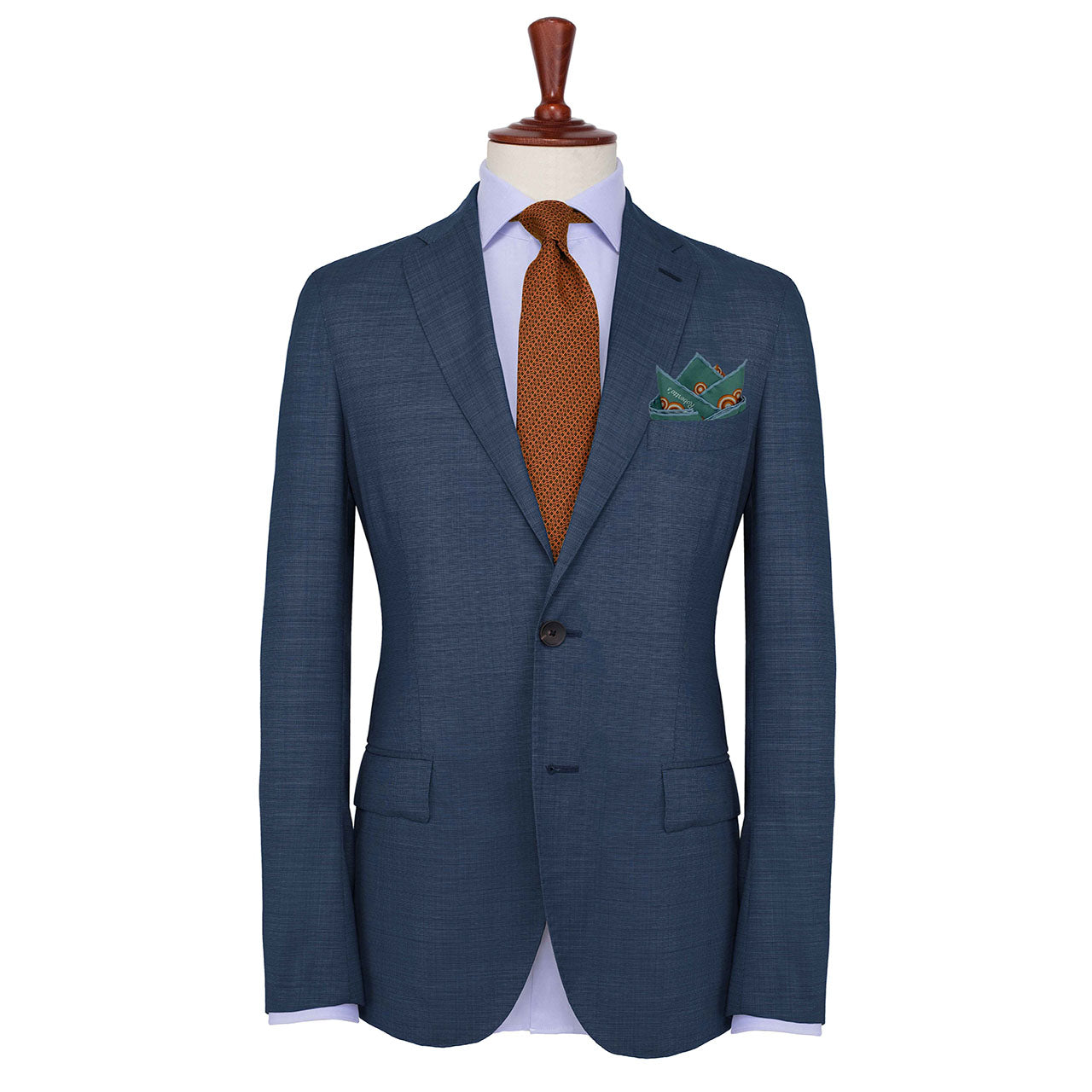 Quadrophenia Teal Pocket Square