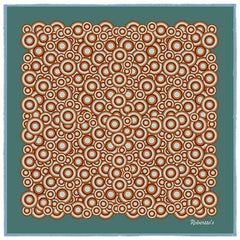 Quadrophenia Teal Pocket Square