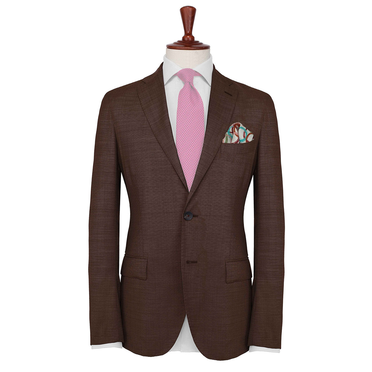 Running Rings Pearl White Pocket Square