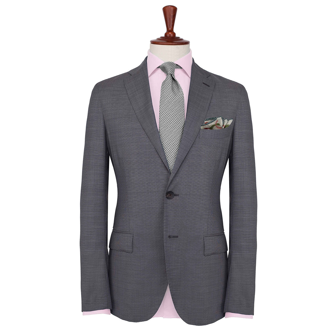 Running Rings Pearl White Pocket Square