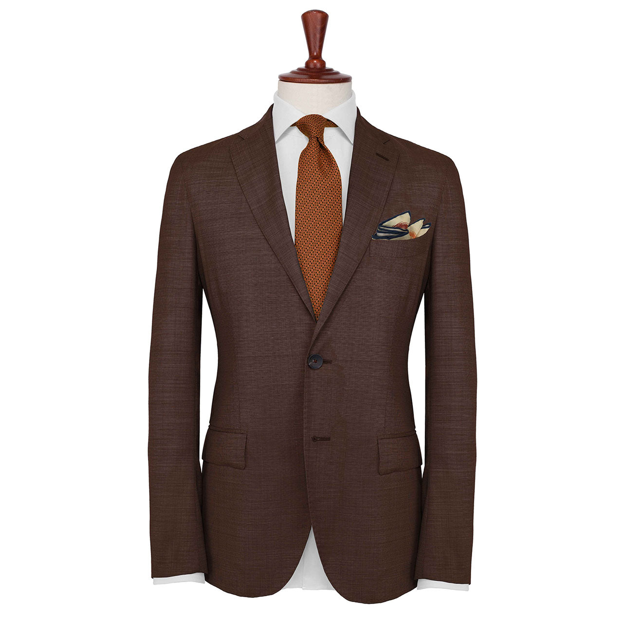Running Rings Cream Pocket Square