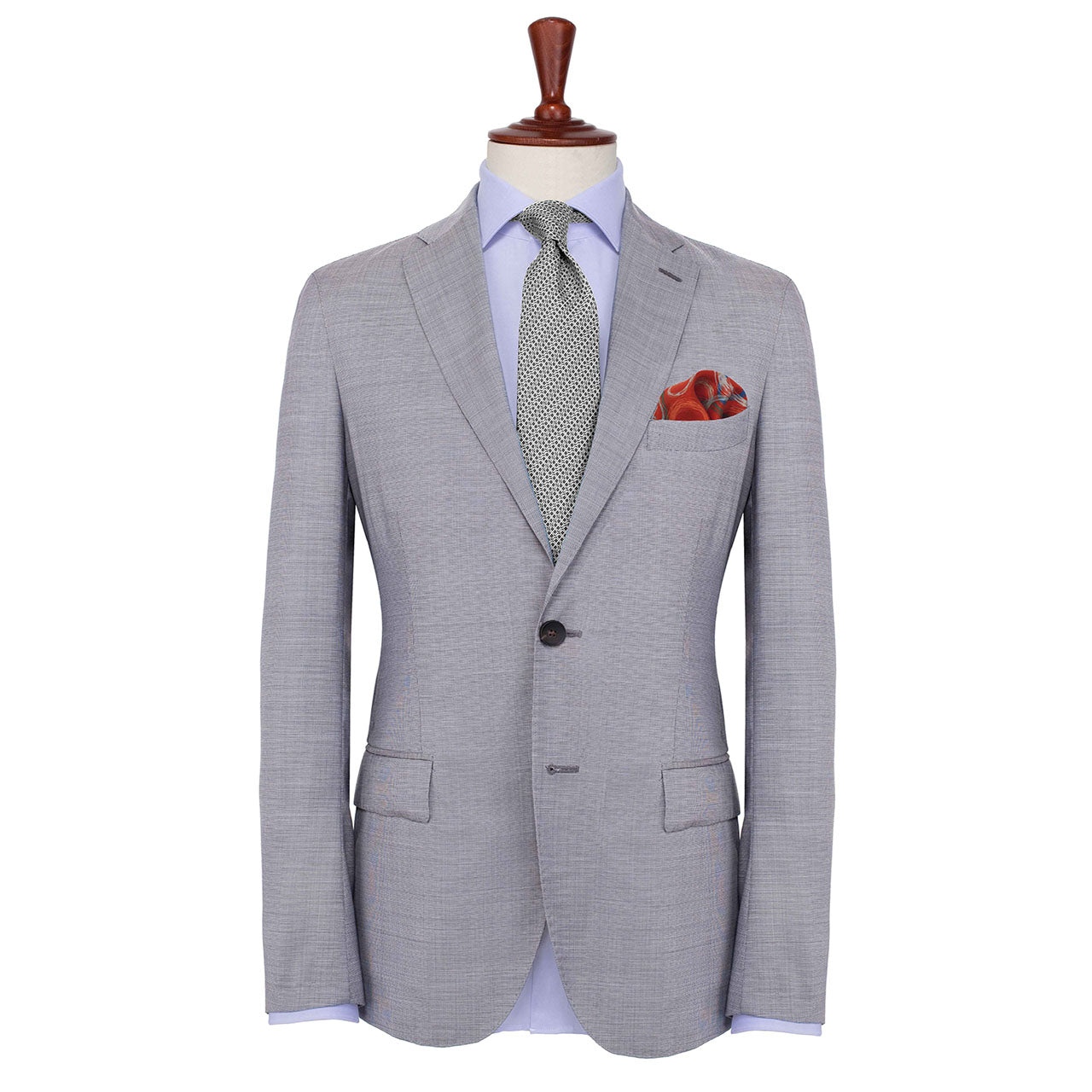 Running Rings Red Pocket Square