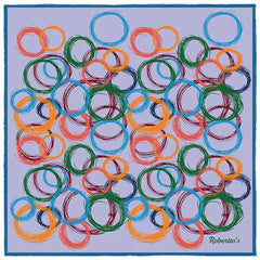 Running Rings Lavender Pocket Square