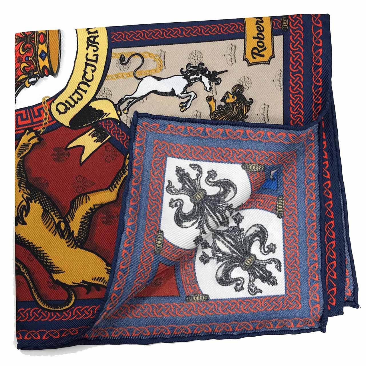 Leon et Equus Burgundy Pocket Square