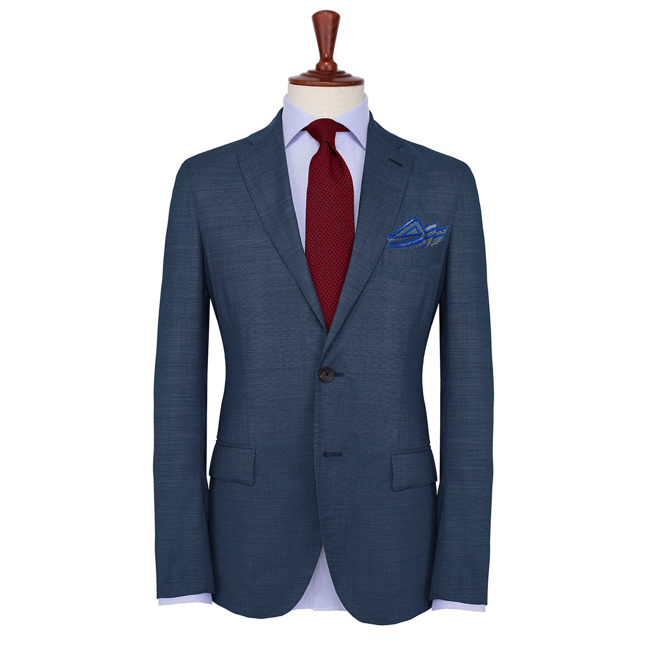 Leon et Equus Orange Pocket Square