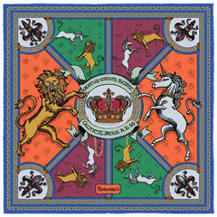 Leon et Equus Orange Pocket Square