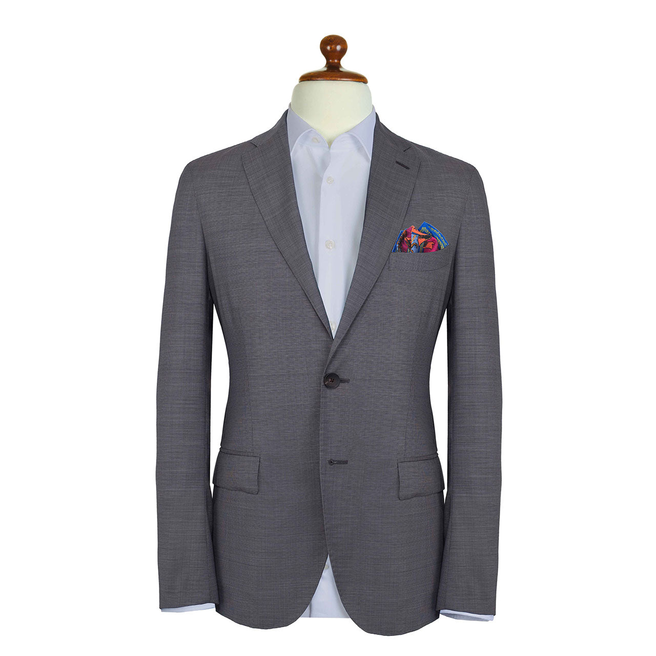 Leon et Equus Fuchsia Pocket Square