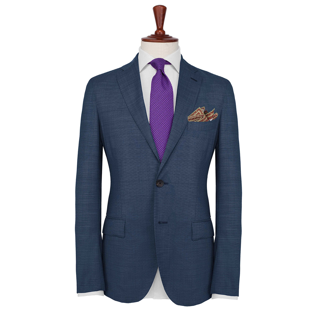 Leon et Equus Mauve Pocket Square