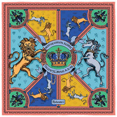 Leon et Equus Arctic Blue Pocket Square