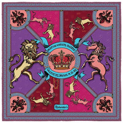 Leon et Equus Amethyst Purple Pocket Square