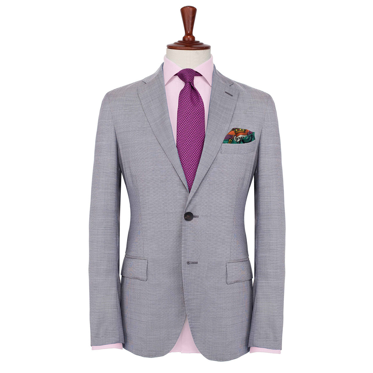 Leon et Equus Seafoam Green Pocket Square