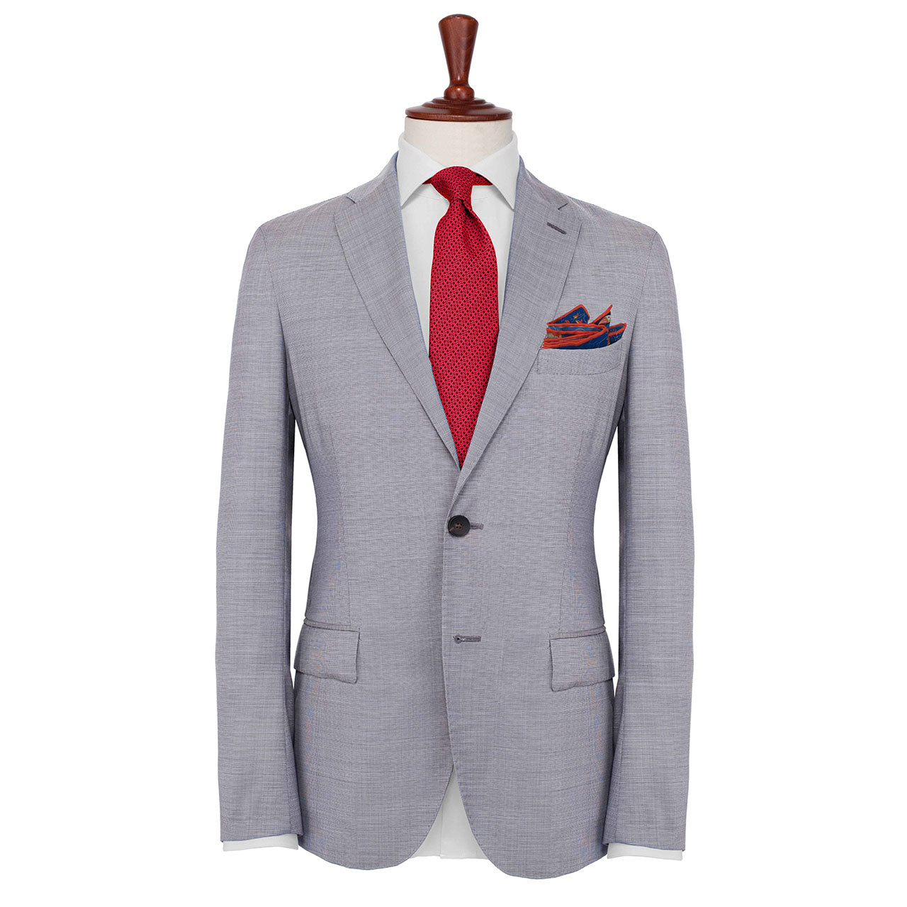 Battle of the Mughals Navy Blue Pocket Square