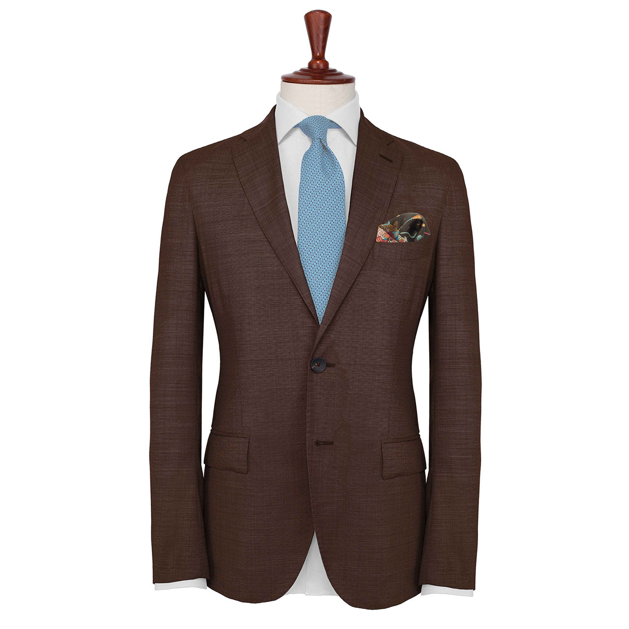 Battle of the Mughals Brown Pocket Square