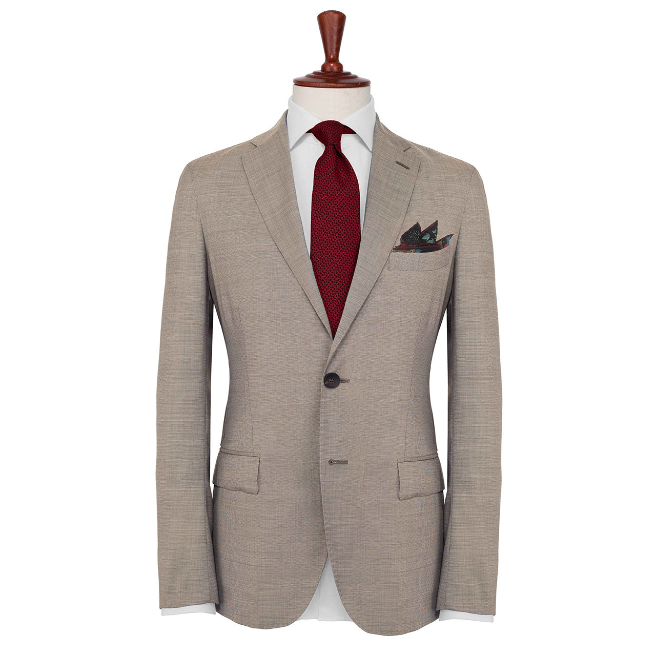 Battle of the Mughals Brown Pocket Square