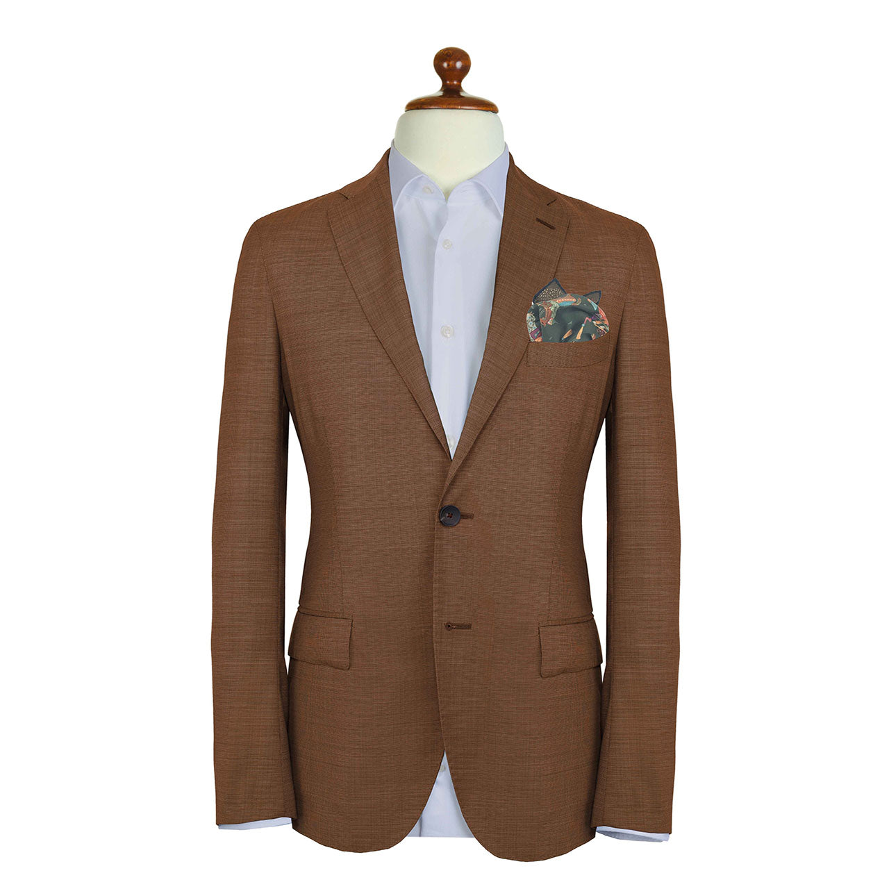 Battle of the Mughals Seaweed Green Pocket Square
