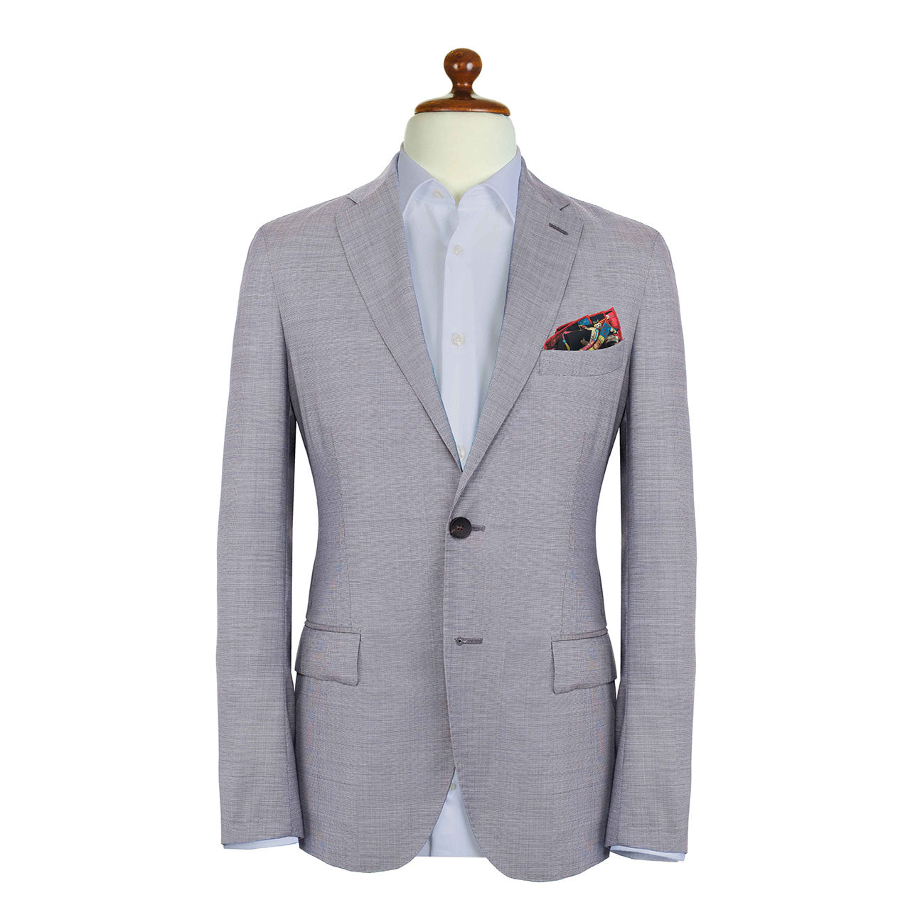 Battle of the Mughals Black Pocket Square