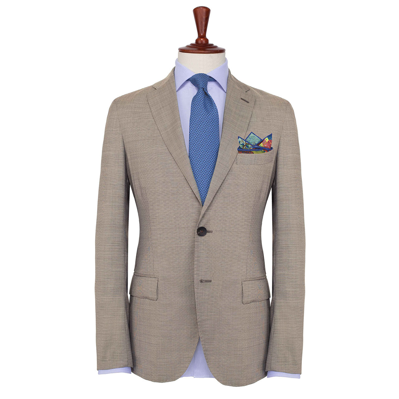 Battle of the Mughals Lime Green Pocket Square