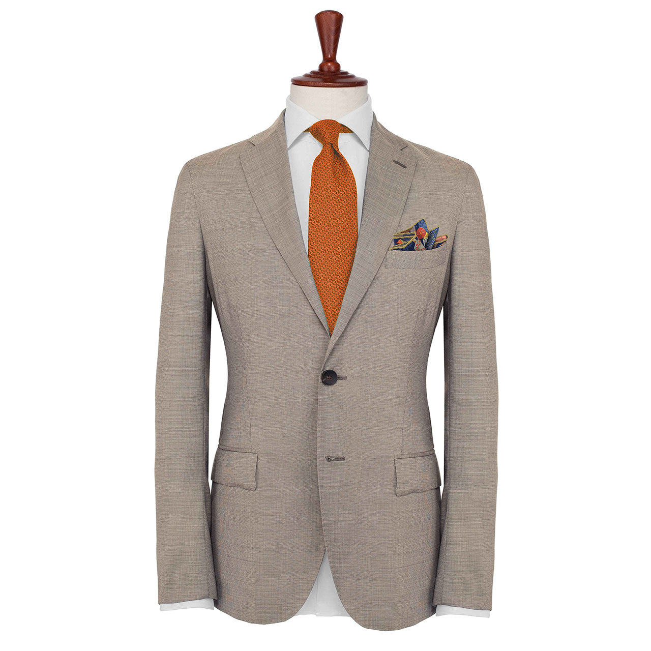 Battle of the Mughals Bluish Purple Pocket Square