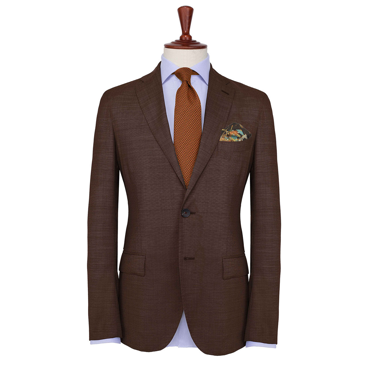 Battle of the Mughals Light Brown Pocket Square