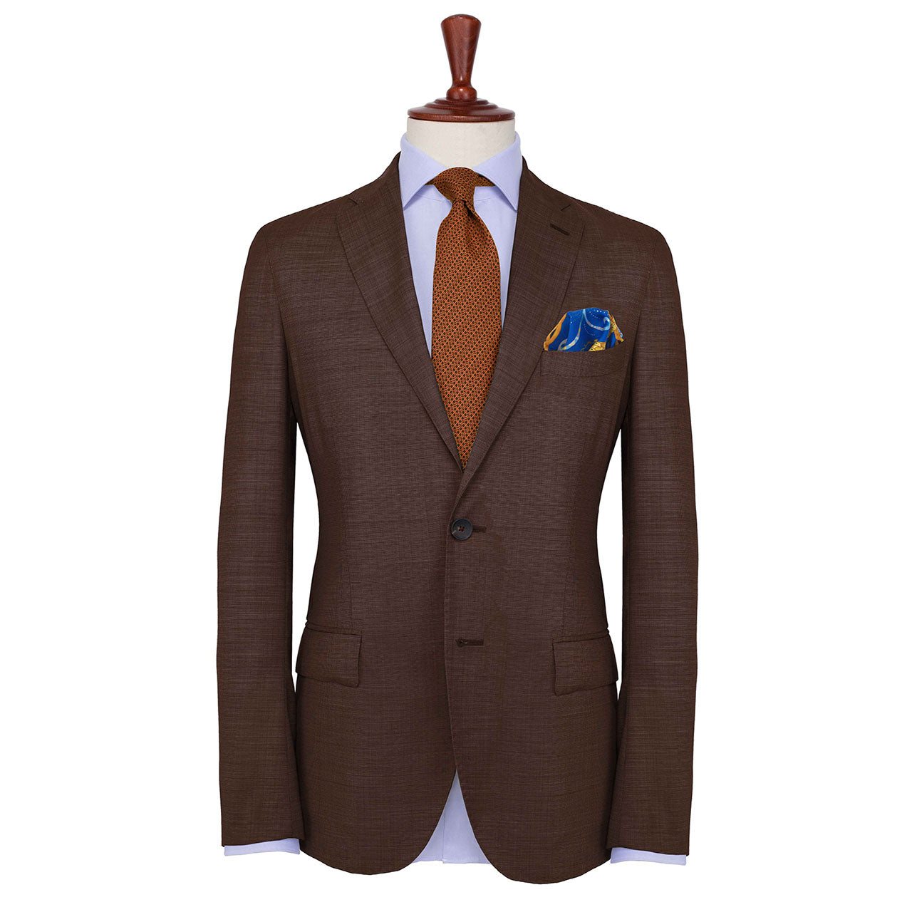 Serpentine Blue Pocket Square