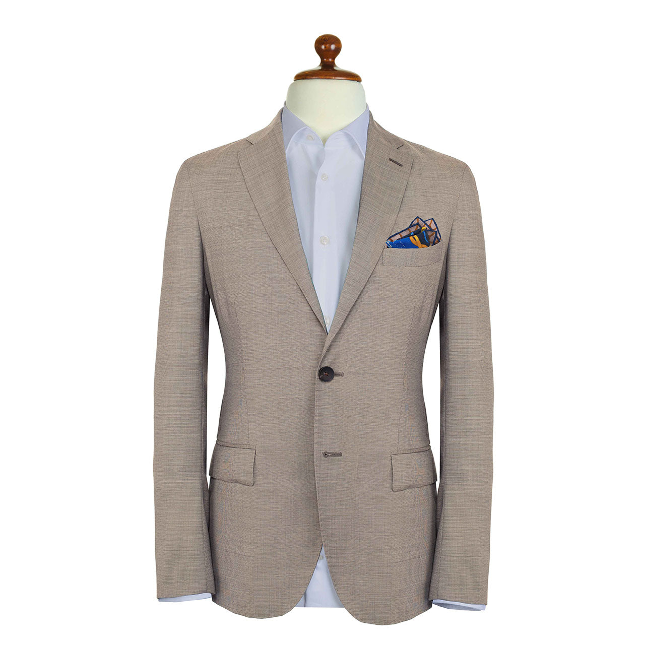 Serpentine Blue Pocket Square