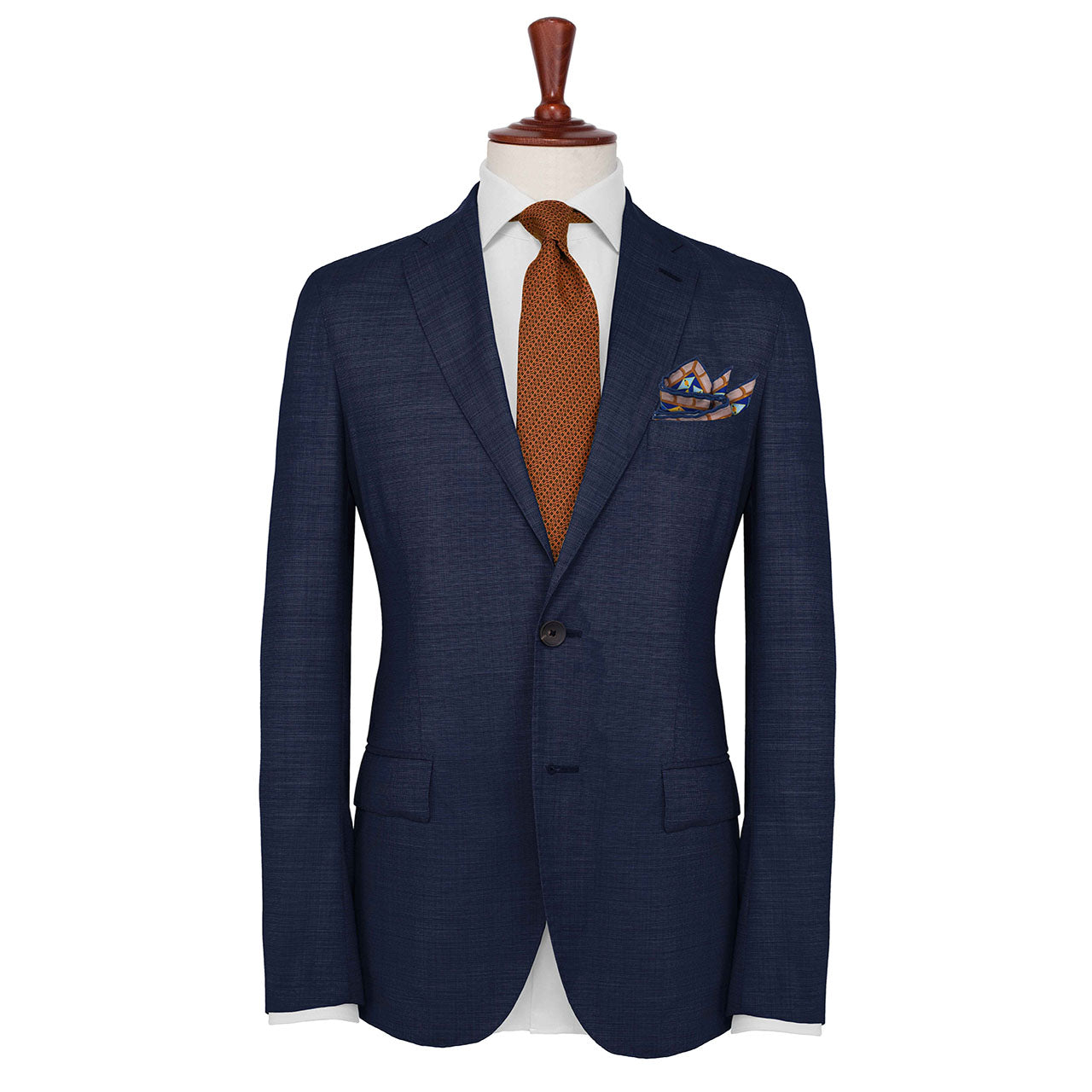 Serpentine Blue Pocket Square