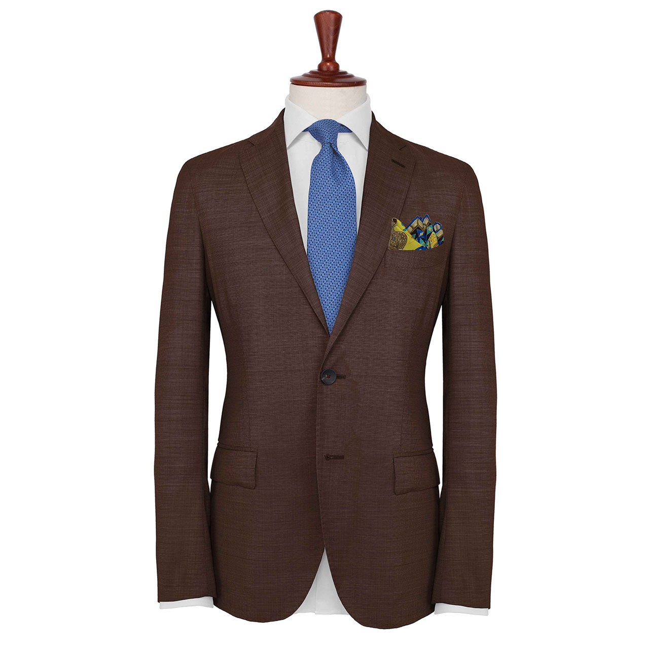 Serpentine Turquoise Blue Pocket Square