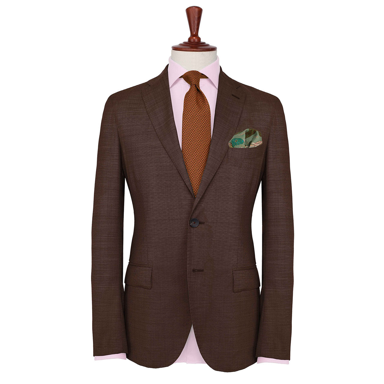 Serpentine Cloud Grey Pocket Square