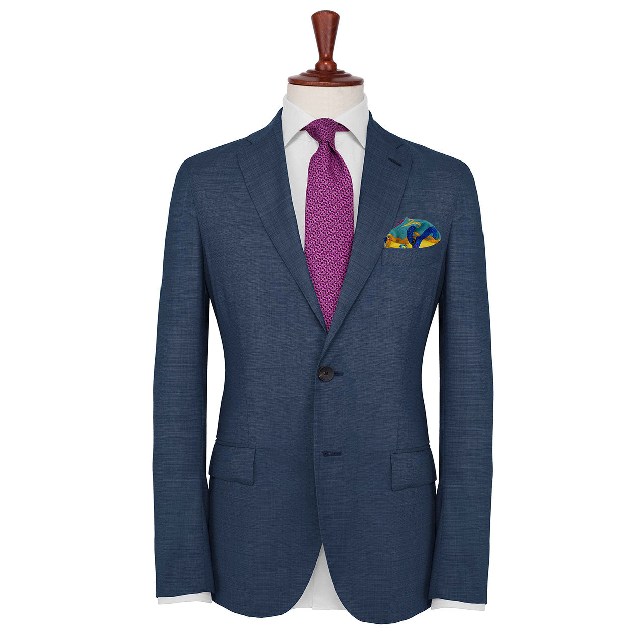 Serpentine Yellow Pocket Square