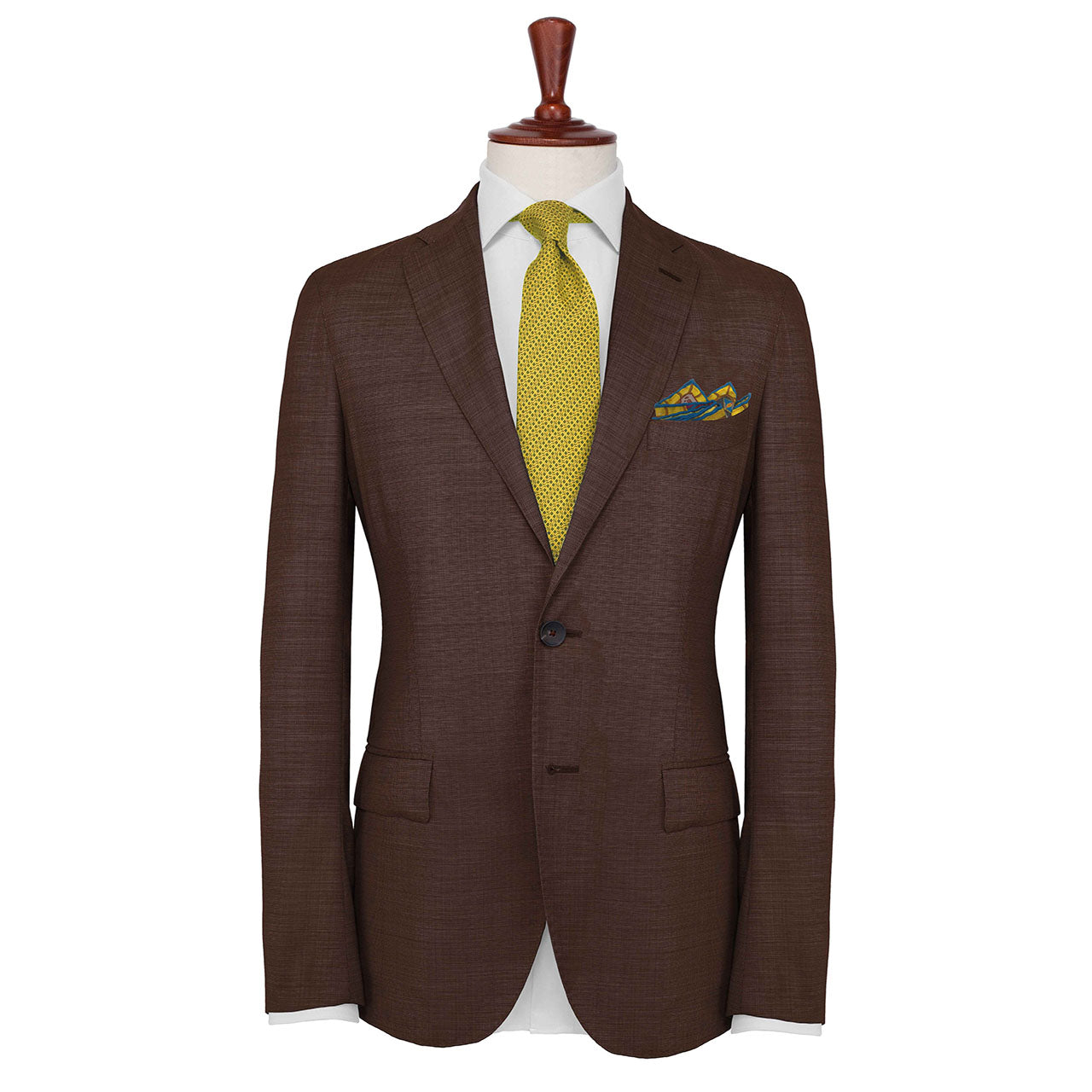 Serpentine Cloud Red Pocket Square