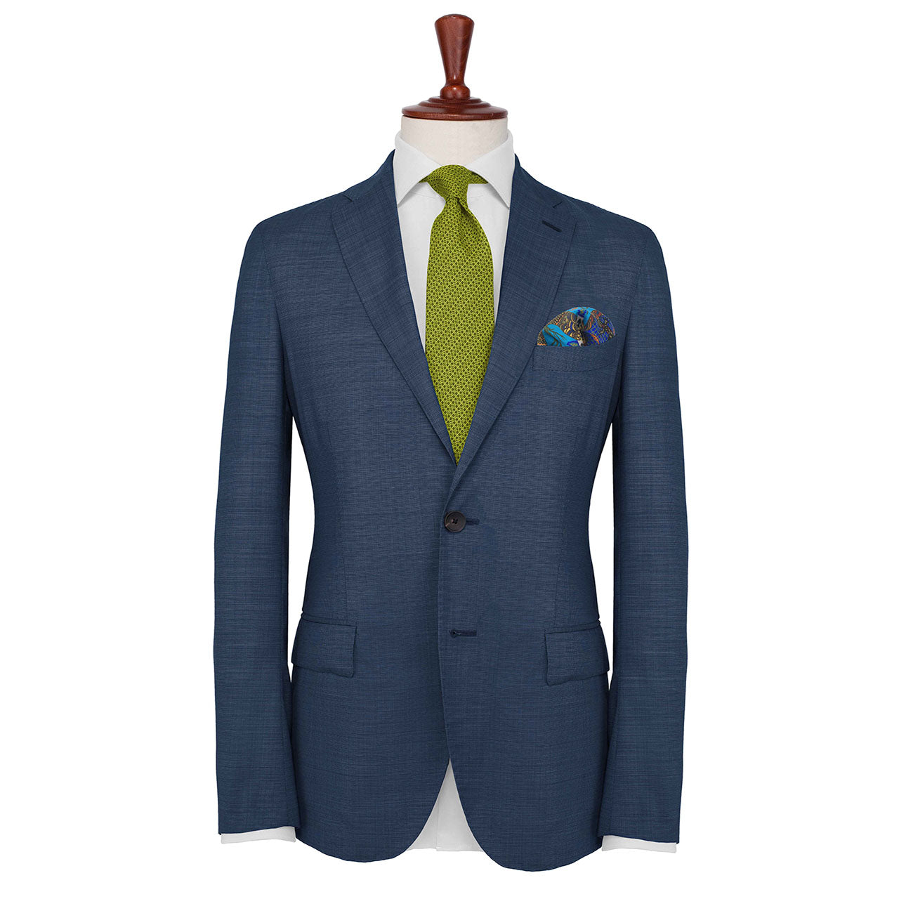 Elephant Parade Arctic Blue Pocket Square