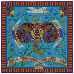 Elephant Parade Arctic Blue Pocket Square