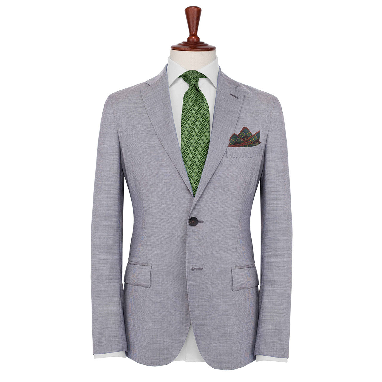 Elephant Parade Brown Pocket Square